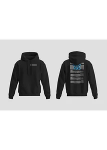 Campus Fesztivál DRK Hoodie fekete kék line up Campus Fesztivál DRK Hoodie fekete kék line up