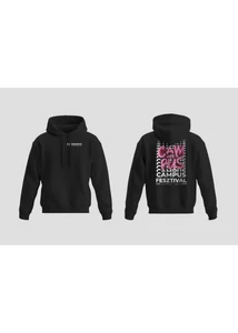 Campus Fesztivál DRK Hoodie fekete rózsaszín lufi  Campus Fesztivál DRK Hoodie fekete rózsaszín lufi