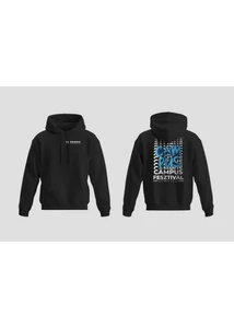 Campus Fesztivál DRK Hoodie fekete kék lufi  Campus Fesztivál DRK Hoodie fekete kék lufi