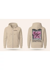 Campus Fesztivál DRK Zip Up offwhite rózsaszín lufi  Campus Fesztivál DRK Zip Up offwhite rózsaszín lufi