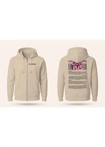 Campus Fesztivál DRK Zip Up offwhite rózsaszín line up  Campus Fesztivál DRK Zip Up offwhite rózsaszín line up