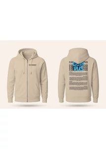 Campus Fesztivál DRK Zip Up offwhite kék line up  Campus Fesztivál DRK Zip Up offwhite kék line up