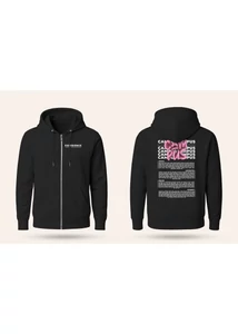 Campus Fesztivál DRK Zip Up fekete rózsaszín line up  Campus Fesztivál DRK Zip Up fekete rózsaszín line up