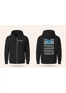 Campus Fesztivál DRK Zip Up fekete kék line up  Campus Fesztivál DRK Zip Up fekete kék line up