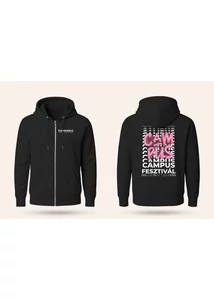 Campus Fesztivál DRK Zip Up fekete rózsaszín lufi  Campus Fesztivál DRK Zip Up fekete rózsaszín lufi