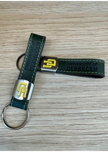 UD címeres kulcstartó zöld