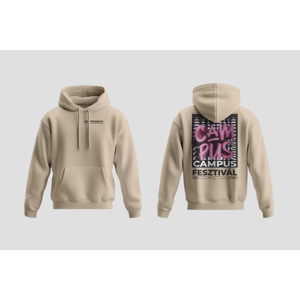 Campus Fesztivál DRK Hoodie offwhite rózsaszín lufi  Campus Fesztivál DRK Hoodie offwhite rózsaszín lufi