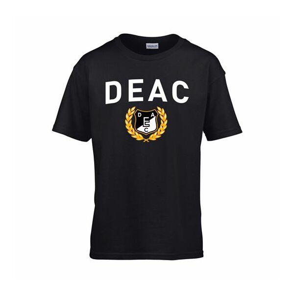 DEAC gyerek fekete póló környakú S