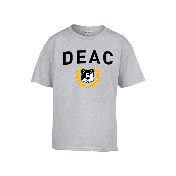 DEAC gyerek szürke póló környakú S