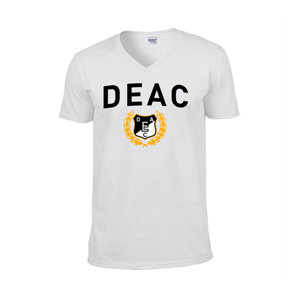 DEAC V-nyakú férfi póló fehér S