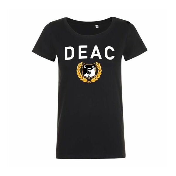 DEAC női környakú póló fekete L
